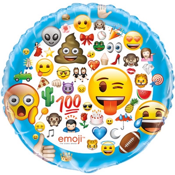 Balón fóliový jumbo Emoji