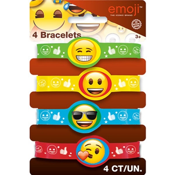Náramky Emoji 4ks
