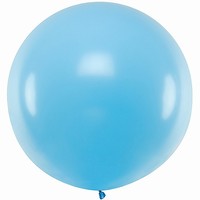 Balón velký kulatý metrový 1 m sv.modrý