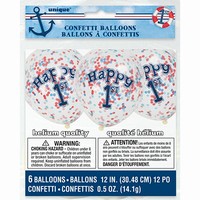 Balonky první rok s konfetami