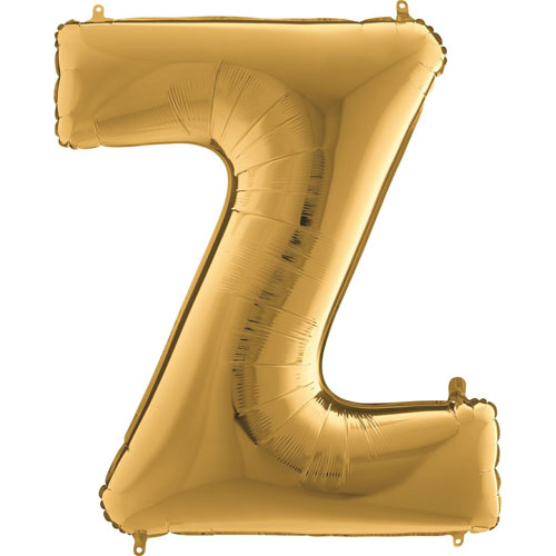Balónek zlatý písmeno Z 102 cm
