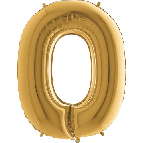 Levně Balónek zlatý písmeno O 102cm