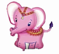 BALONEK foliový 24" Slon růžový