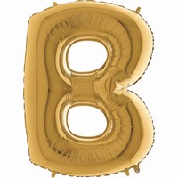 Balónek zlatý písmeno B