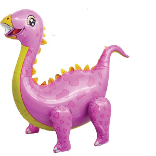 Balónek Diplodocus 4D růžový 92 cm