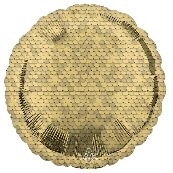 Levně Balónek fóliový Flitry zlaté 43 cm