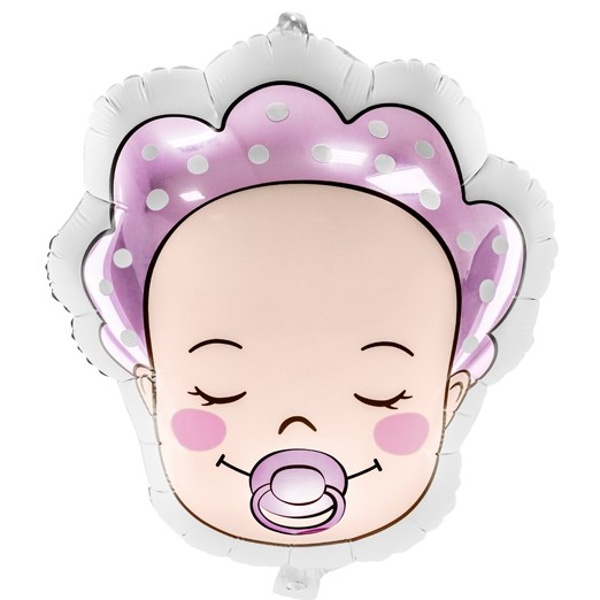 Levně Balónek fóliový Hlava miminka-holčička