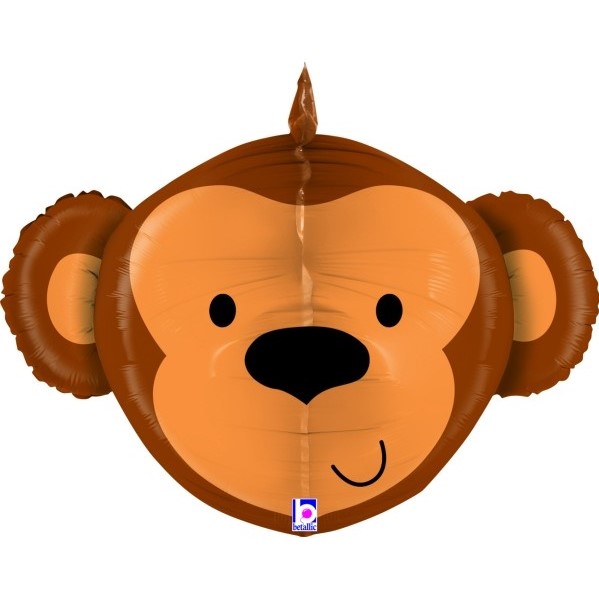 Levně Balónek fóliový Hlava opice 3D 69 cm