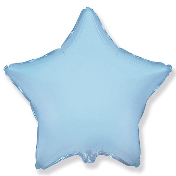 Levně BALÓNEK fóliový Hvězda světle modrá 46cm