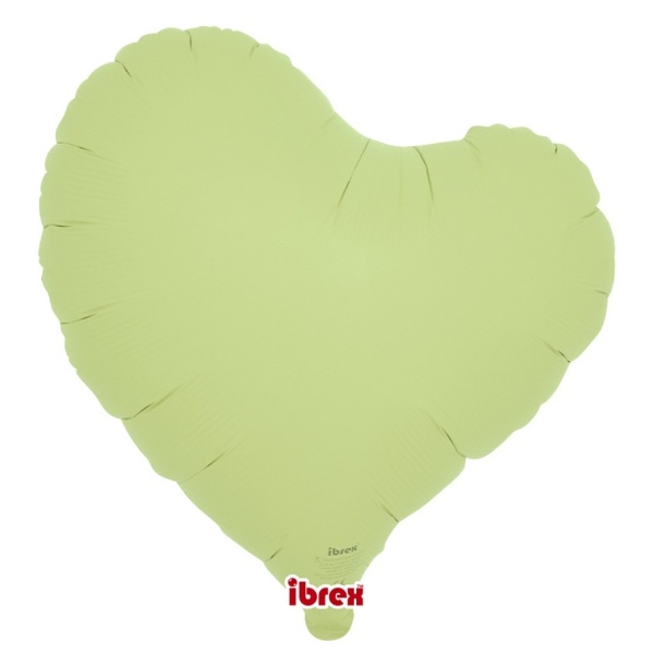 Levně Balónek fóliový Křivé Srdce sv.zelené 35 cm 5 ks