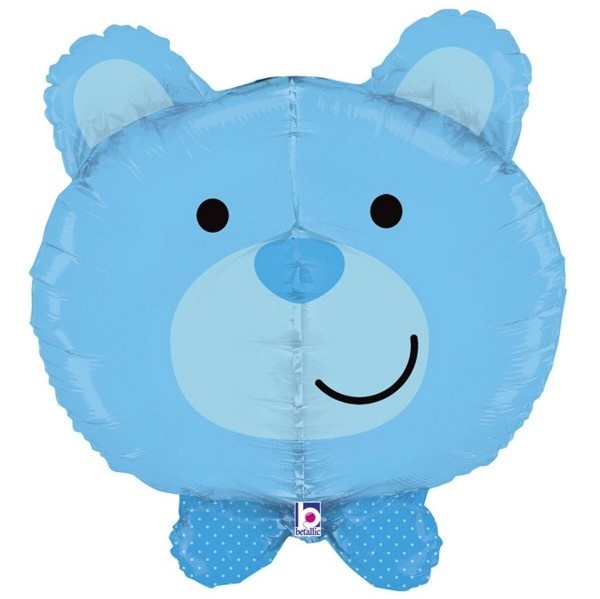 Balónek fóliový dětský Medvídek modrý 69 cm