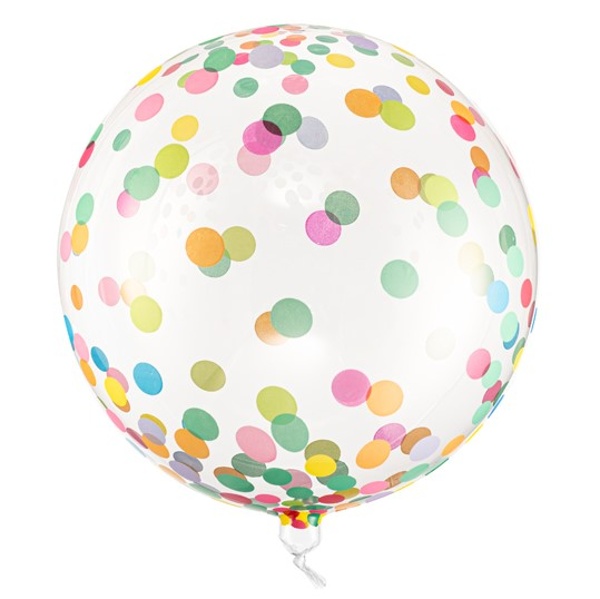 Balónek ORBZ koule Barevné puntíky 40 cm