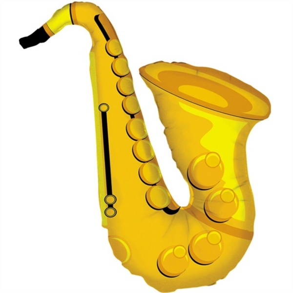 BALÓNEK fóliový Saxofon