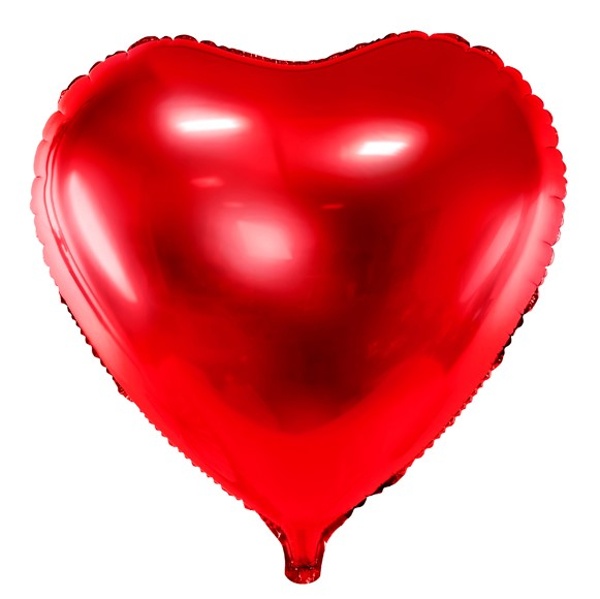 Balónek fóliový Srdce červené 45 cm