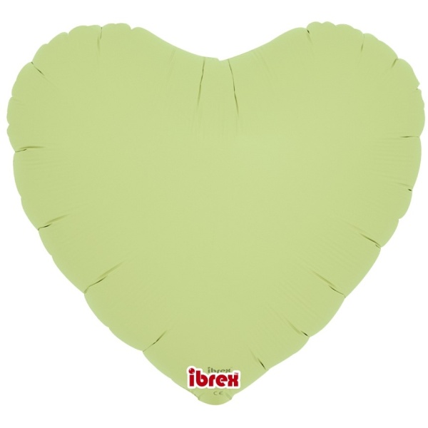 Balónek fóliový Srdce pastelové zelené 35 cm 5 ks