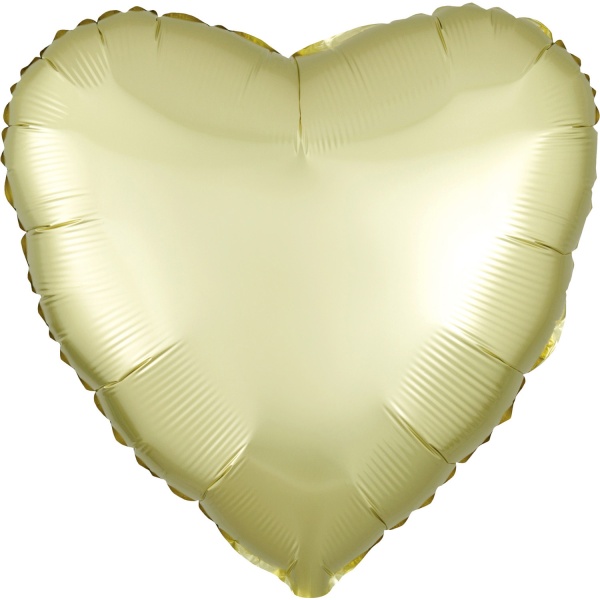 Balónek fóliový Srdce saténové šampaň 45 cm