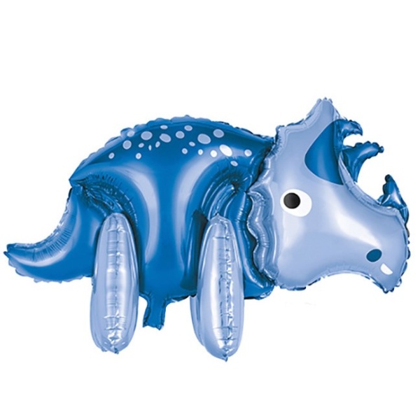 Levně Balónek fóliový Triceratops modrý