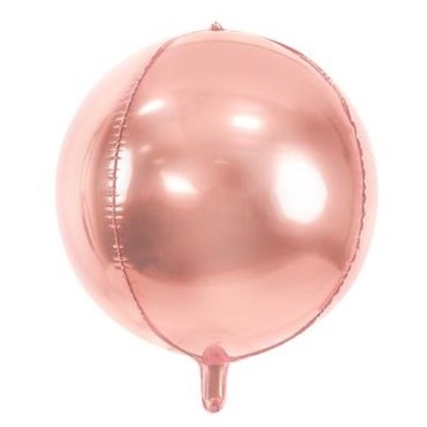 Balónek fóliový koule Rose Gold 40 cm