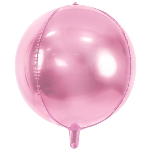 Balónek fóliový koule růžová 40 cm