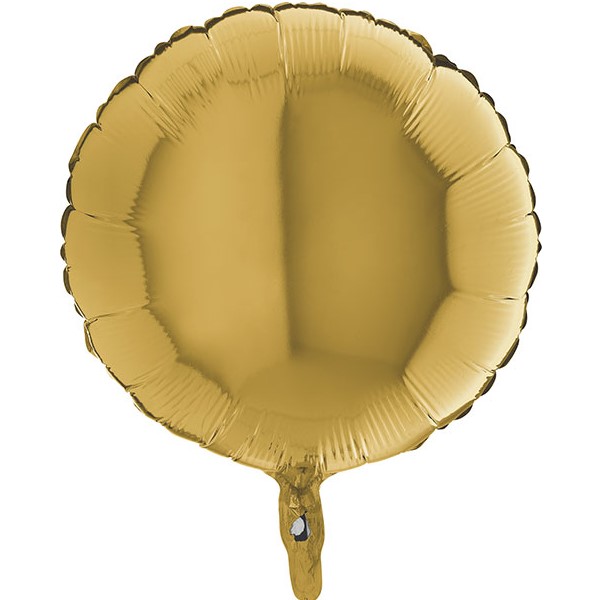 Levně Balónek fóliový kruh zlatý