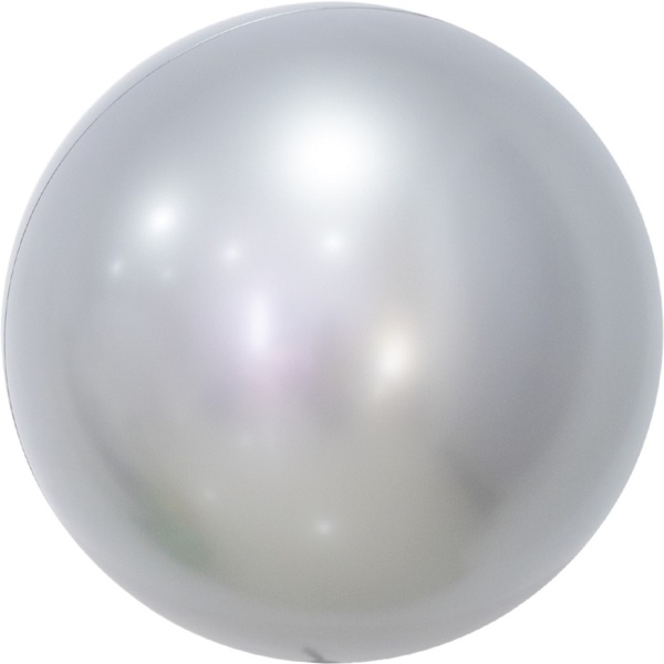 Balónek fóliový metalický stříbrný 46 cm 1 ks
