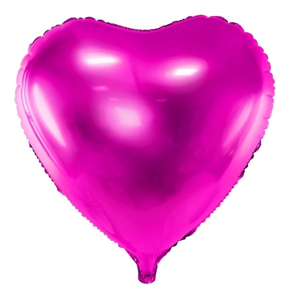 Balónek fóliový Srdce magenta 45 cm