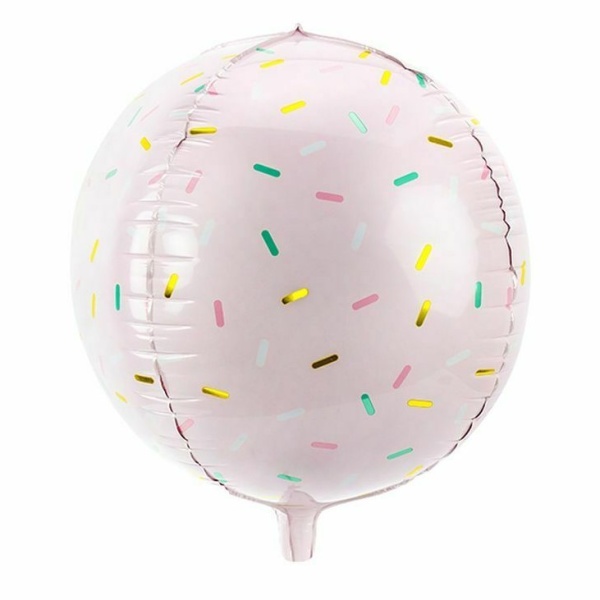 Balónek fóliový sv.růžový Sprinkle 40 cm