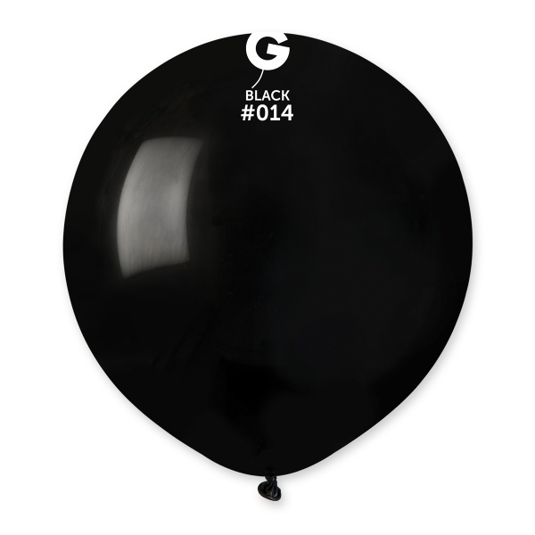 Balónek latexový černý 48 cm 1 ks