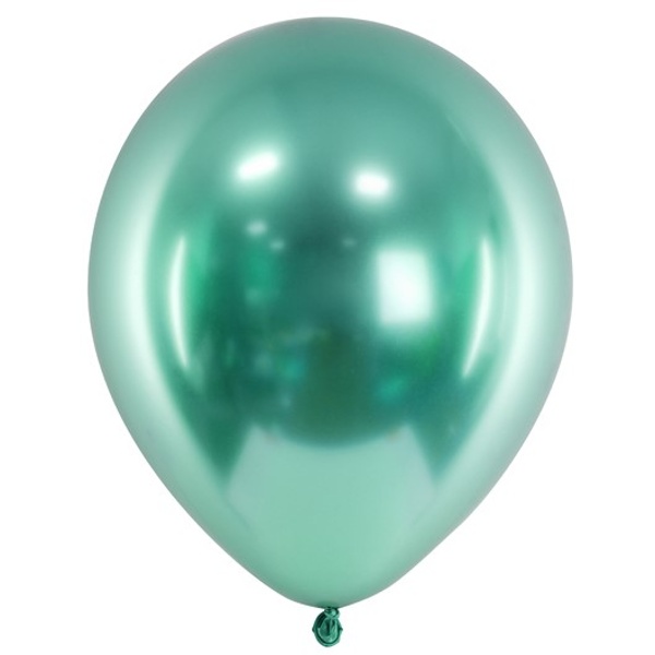 Balónek latexový lesklý Glossy zelený 30 cm 50 ks