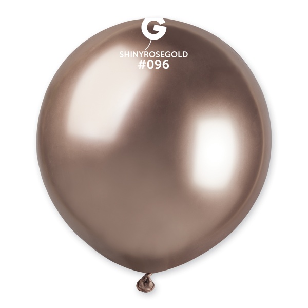 Balónek chromový latexový růžové zlato 48 cm 1 ks