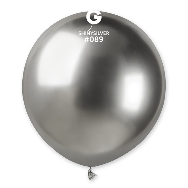 Balónek chromový latexový stříbrný 48 cm 1 ks