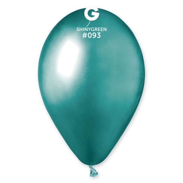 Balónek latexový 33 cm lesklý zelený
