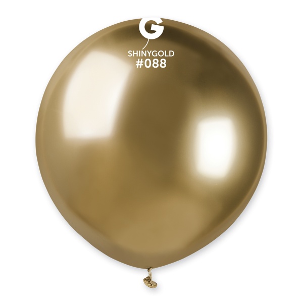 Balónek chromový latexový zlatý 48 cm 1 ks