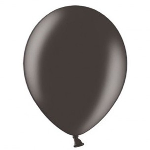 Balónky latexové metalické – 27 cm černá 100 ks
