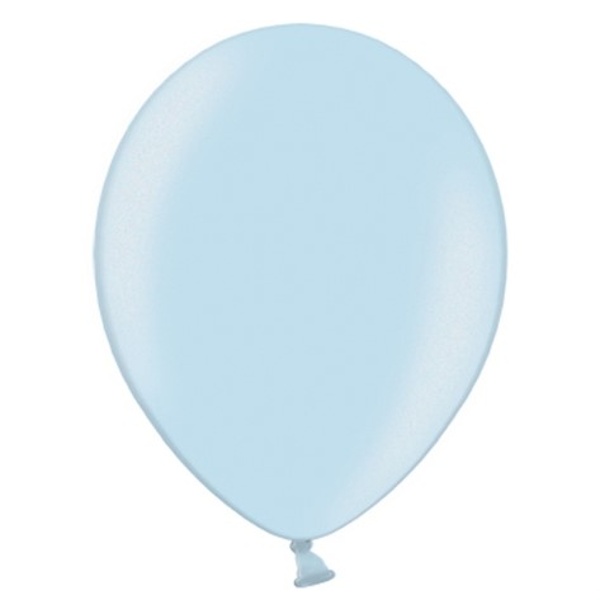 Balónky latexové metalické – 27 cm sv.modrá 100 ks