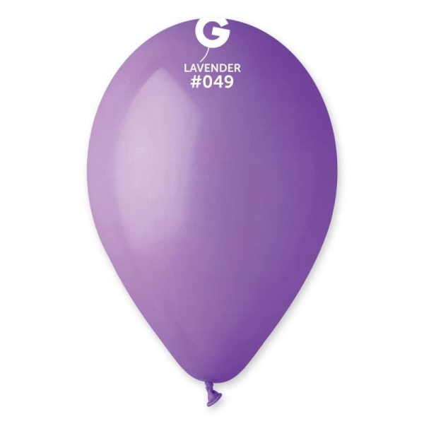 Balónek latexový pastelový fialový 30 cm 1 ks