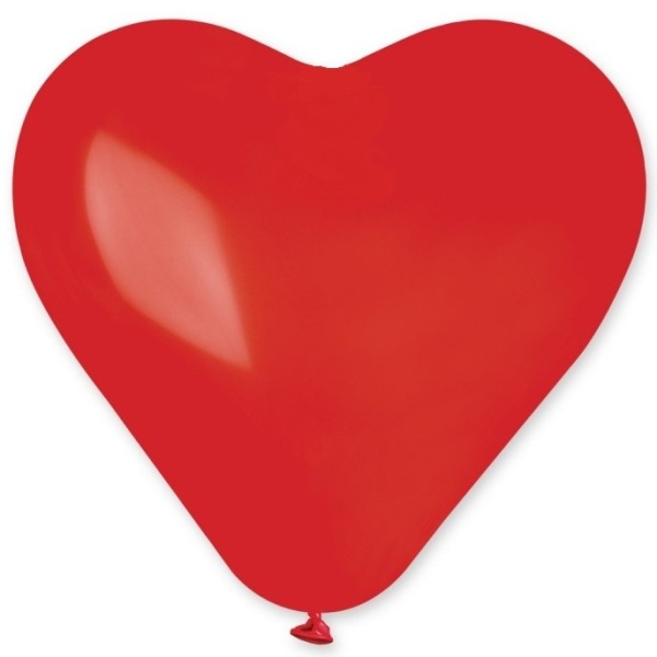 Balónek Srdce červené 25 cm 1 ks
