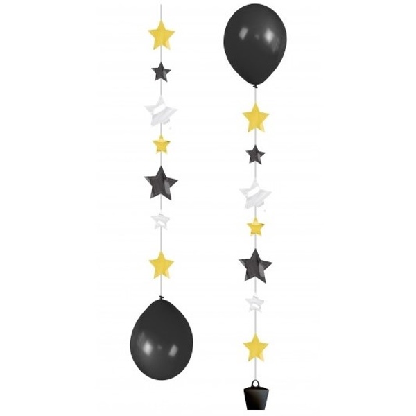 Balónkové řetězy Golden Wishes 3 ks