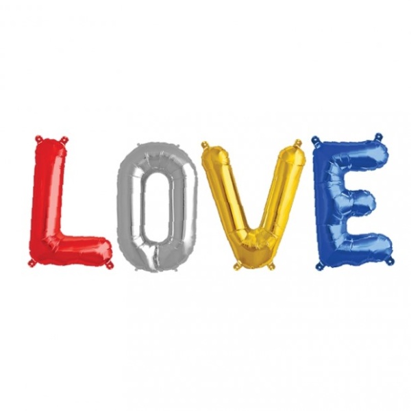 Levně Balónkový nápis LOVE - 49 cm