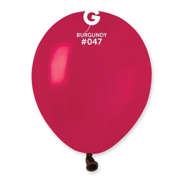 Balónky dekorační 13 cm burgundy 100 ks