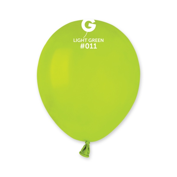 Balónky dekorační 13 cm sv.zelené 100 ks