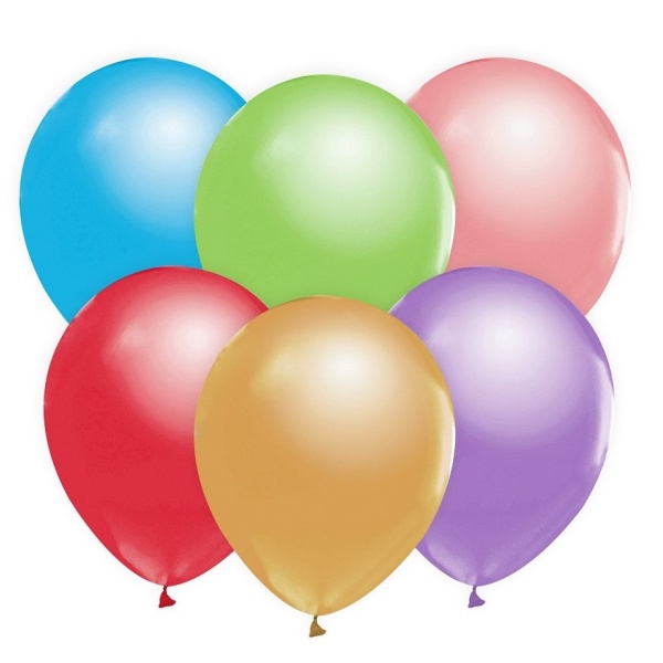 BALÓNKY Beauty Charm metalické mix barev 30cm 10ks
