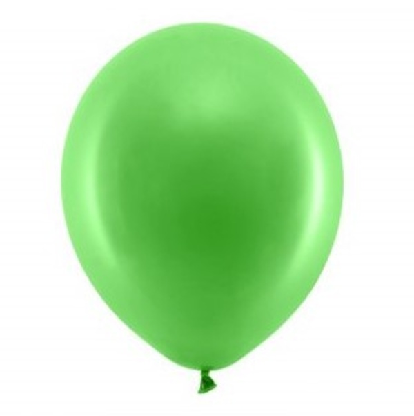 Balónky dekorační 30 cm Rainbow zelené 100 ks
