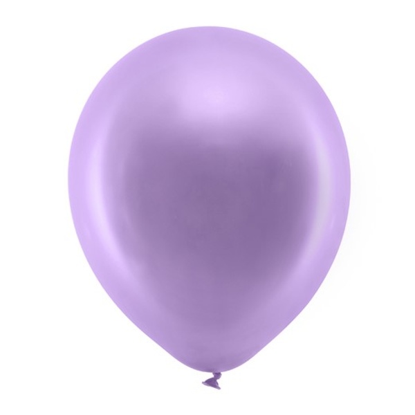 Balónky dekorační metalické 23 cm Rainbow fialové 100 ks