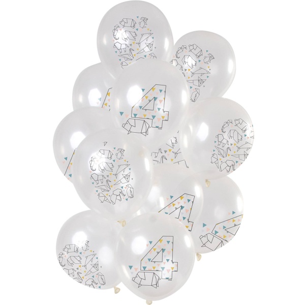 Balónky latexové 4 roky 12 ks