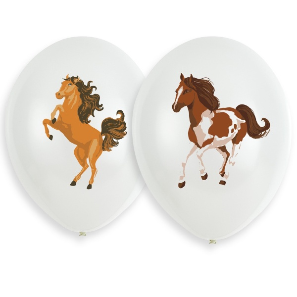 Balónky latexové Krásní koně 27 cm 6 ks