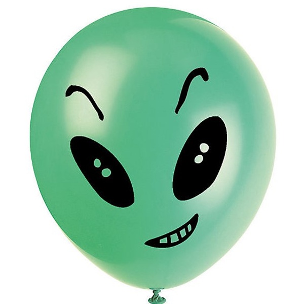 Balónky latexové Mimozemšťan 29 cm 8 ks