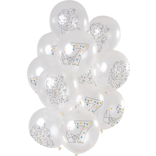 Balónky latexové 7 let 30 cm 12 ks