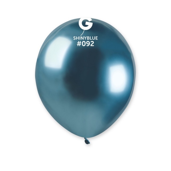Balónky latexové dekorační chromové modré 13 cm 100 ks