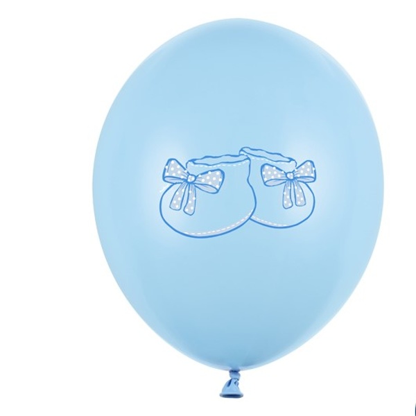 Balónky latexové dětské botičky modré 30 cm 50 ks